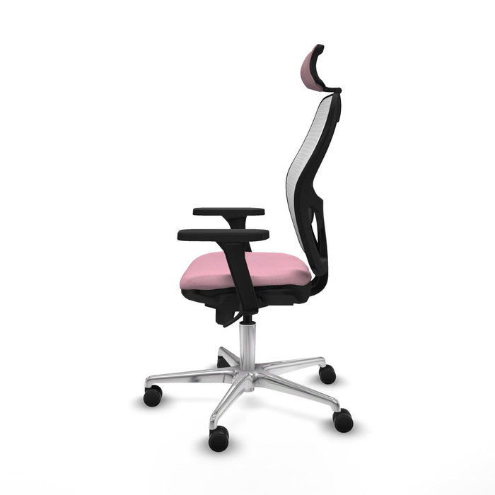 PIQUERAS Y CRESPO Silla de oficina Jorquera Rosa y Blanca