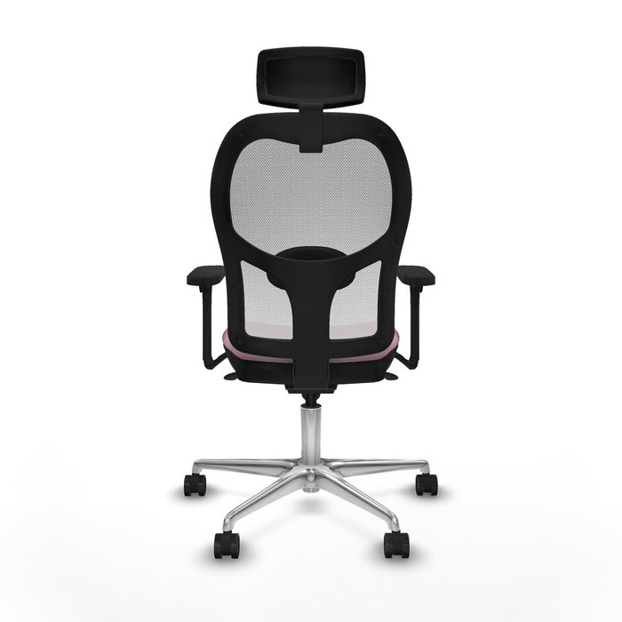 PIQUERAS Y CRESPO Silla de oficina Jorquera Rosa y Blanca