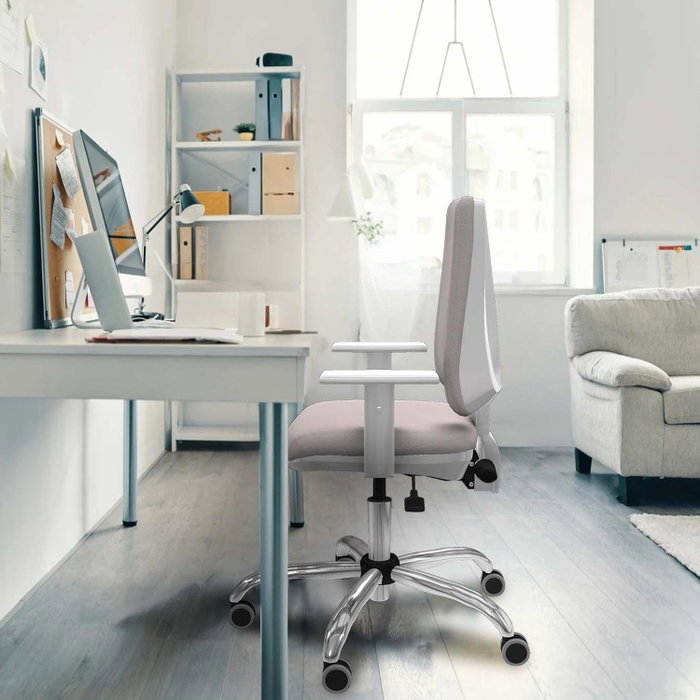PIQUERAS Y CRESPO Silla de oficina Elche Blanca con mecanismo Asincro PIQUERAS Y CRESPO Silla de oficina Elche Blanca con mecanismo Asincro