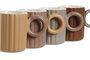 DKD Home Decor Set de 12 Tazas de Porcelana New Bone Surtidas