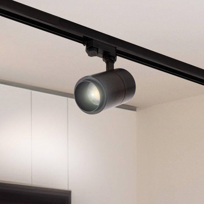 Foco de Carril LED Multiángulo 30W 2700 lm CRI90 3CCT Trifásico 15-60º Anulable TRIAC