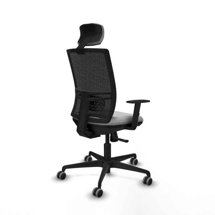 PIQUERAS Y CRESPO Silla de oficina Yunquera con mecanismo Sincro, Gris claro y Negro PIQUERAS Y CRESPO Silla de oficina Yunquera con mecanismo Sincro, Gris claro y Negro