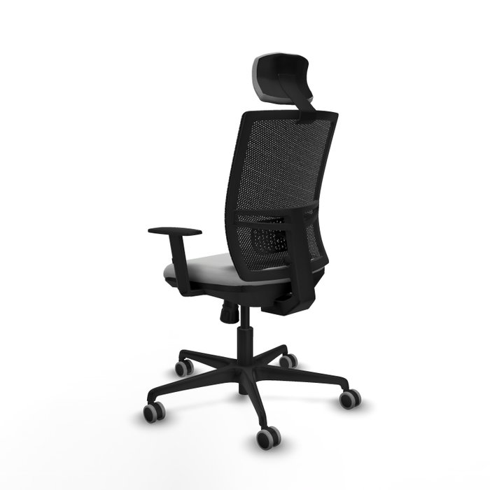 PIQUERAS Y CRESPO Silla de oficina Yunquera con mecanismo Sincro, Gris claro y Negro PIQUERAS Y CRESPO Silla de oficina Yunquera con mecanismo Sincro, Gris claro y Negro