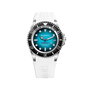 Bobroff BF0009-BFSTB Reloj Automático con Esfera Azul y Correa Blanca