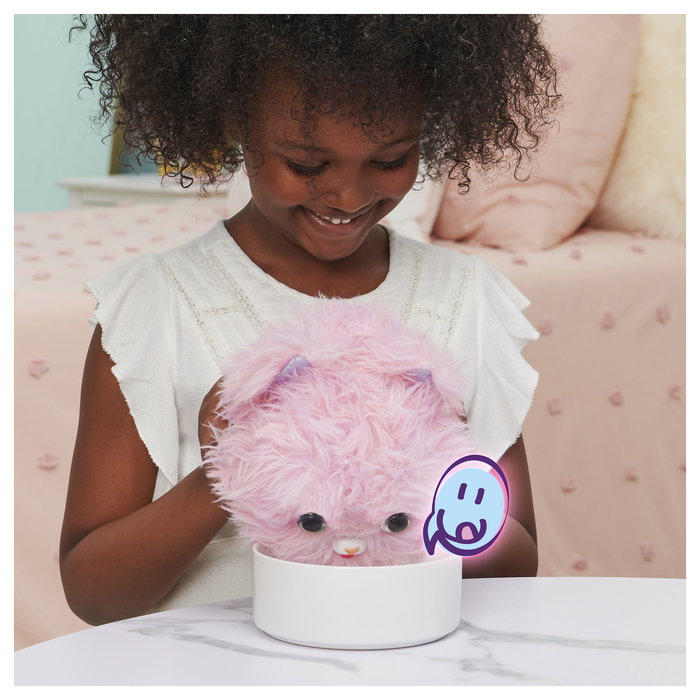 Spin Master FurFluffs Magisches Kätzchen (Rosa) - Juguete Interactivo para Gatos con más de 100 Sonidos, Peluche de Felpa con Revelación Sorpresa, para Niños y Niñas de 5 a 12 Años