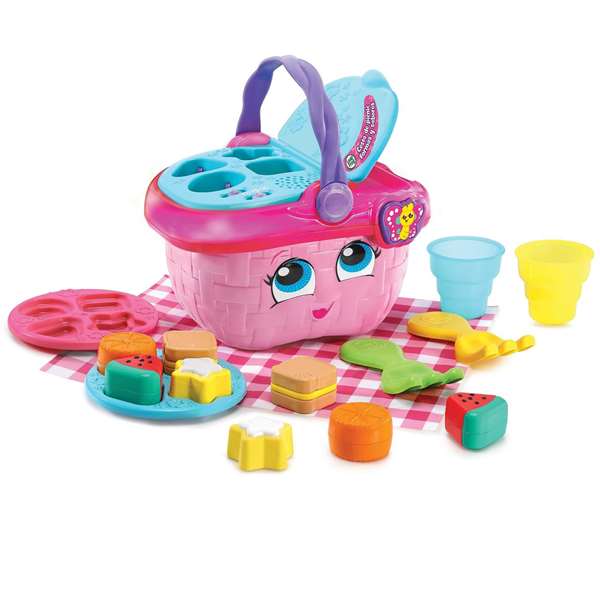 Leap Frog Cesta De Picnic 80-603622 Juguete Educativo Interactiva para Aprender Formas y Colores con 15 Accesorios para Bebés +12 Meses