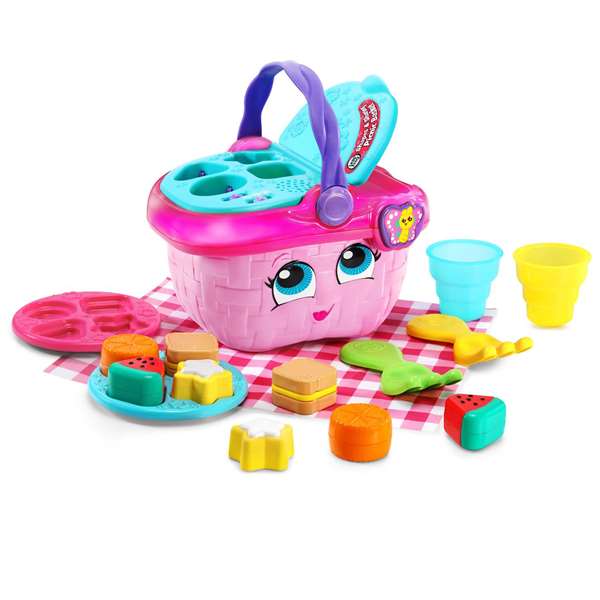 Leap Frog Cesta De Picnic 80-603622 Juguete Educativo Interactiva para Aprender Formas y Colores con 15 Accesorios para Bebés +12 Meses