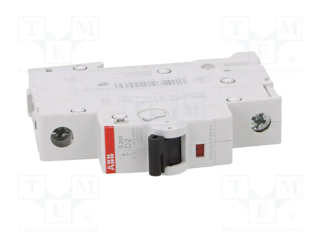 ABB S201-D2 Interruptor magnetotérmico 1 Polo 2A 6kA