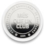FC Barcelona Moneda Oficial Més que un Club - Colección Acabado Plata en Cápsula Acrílica Ø 4 cm, Sin Valor Facial