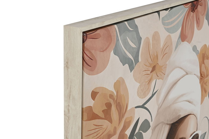 DKD Home Decor Cuadro Lienzo Chica Desayuno Surtido de 2 Unidades