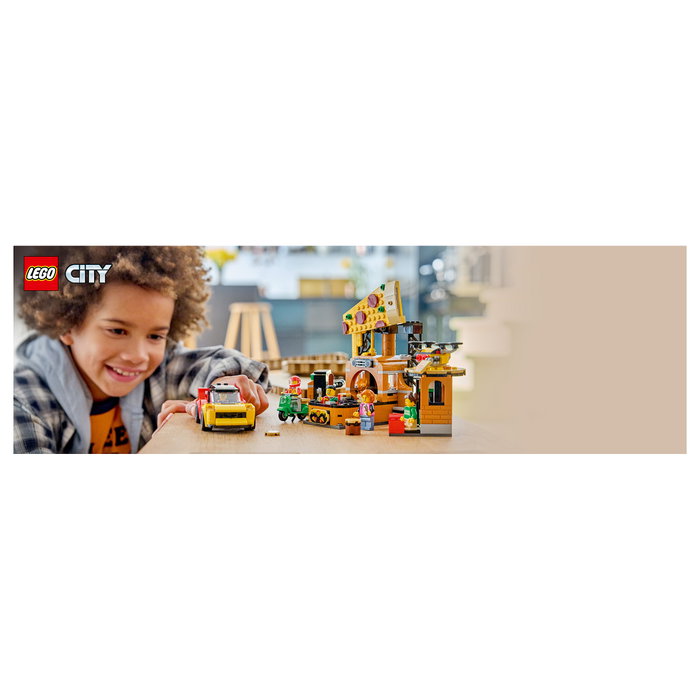 LEGO City La pizzería y sus vehículos de reparto 60496