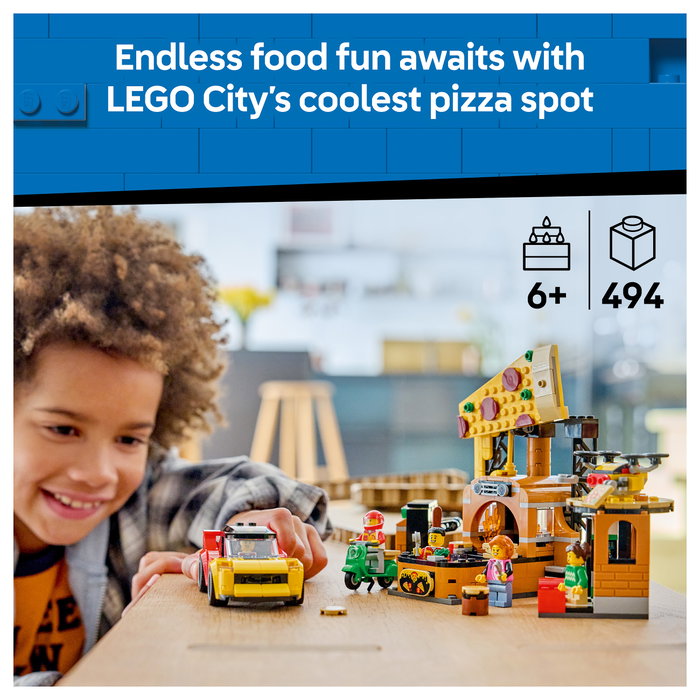 LEGO City La pizzería y sus vehículos de reparto 60496