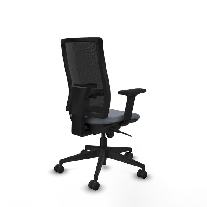 PIQUERAS Y CRESPO Silla de oficina Horna con mecanismo Sincro, Gris y Negro PIQUERAS Y CRESPO Silla de oficina Horna con mecanismo Sincro, Gris y Negro