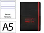 Antartik Cuaderno Antartik Notes Tapa Dura A5 Hojas Rayas Negro y Rojo 100 Hojas 80 gr FSC