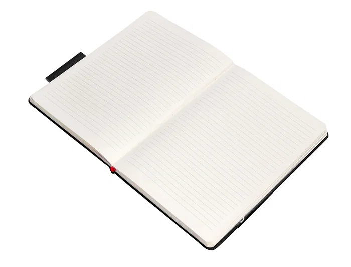 Antartik Cuaderno Antartik Notes Tapa Dura A5 Hojas Rayas Negro y Rojo 100 Hojas 80 gr FSC