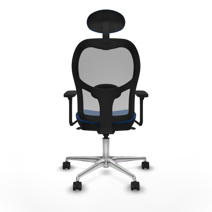 PIQUERAS Y CRESPO Silla de oficina Jorquera con mecanismo Sincro, Azul y Gris