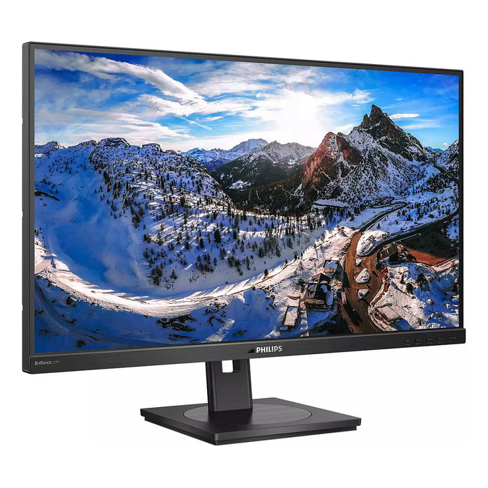 Philips 279P1 Monitor de 27" 4K UHD IPS 3840x2160, 4ms, 60Hz, USB-C, HDMI 2.0, DisplayPort 1.4, Ethernet, Negro