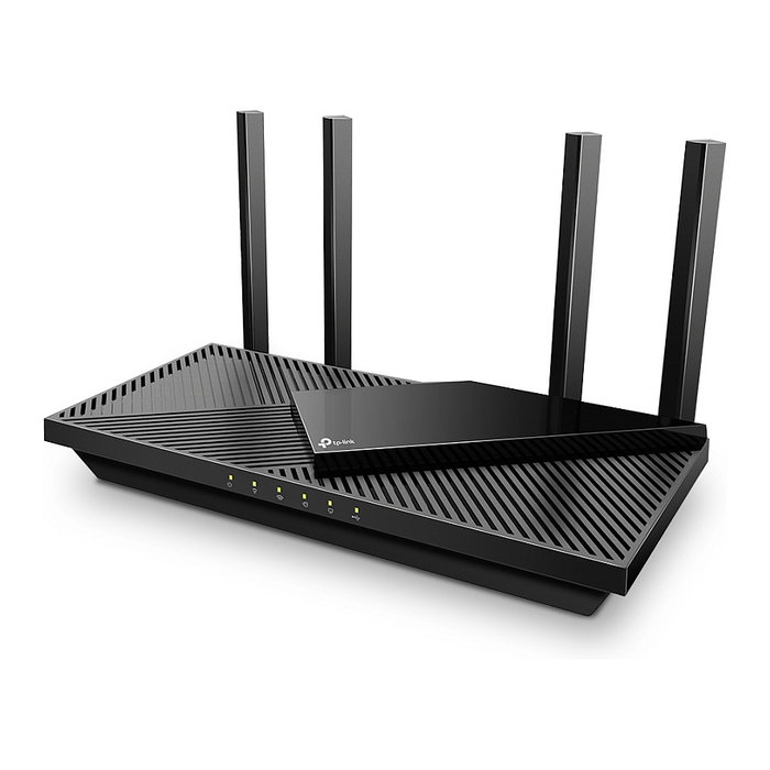 TP-Link Archer AX55 Pro AX3000 Dual-Band Wi-Fi 6 Router, 4 Antenas, 5 Puertos Gigabit LAN, Puerto USB 3.2, Negro