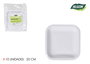 Algon Set 10 Platos Carton Cuadrados L/Soja 20 cm (36 Unidades)