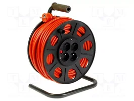 JONEX Prolongador de alimentación H05VV-F 3G1,5mm2 50m naranja