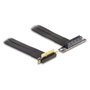 DeLOCK Tarjeta elevadora PCI Express x4 con ángulo de 90° y cable de 30 cm