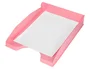 Q-connect Bandeja sobremesa plástico rosa pastel opaco 240x70x340 mm