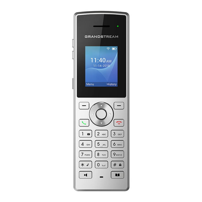 Grandstream WP810 Teléfono IP Inalámbrico Wifi Doble Banda Negro Metálico 2 Líneas