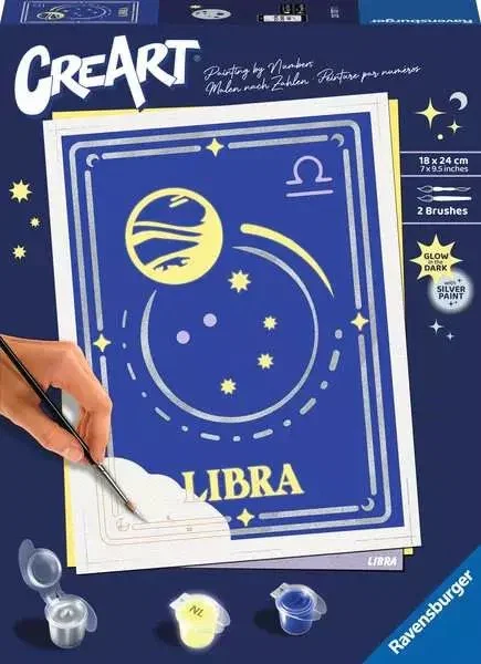 Ravensburger Kit de Pintura por Números CreArt Zodiac Libra