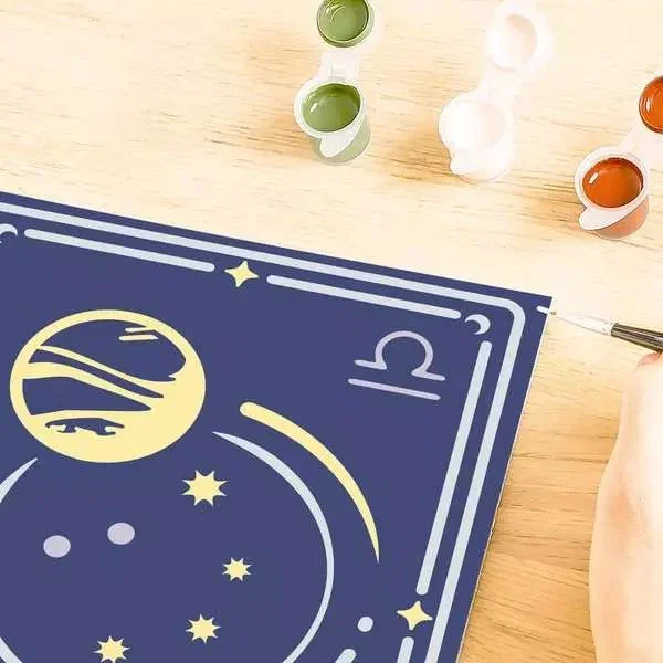 Ravensburger Kit de Pintura por Números CreArt Zodiac Libra