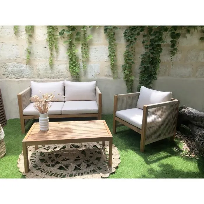 BEAU RIVAGE Césped artificial sintético 30 mm - 1 x 3 M