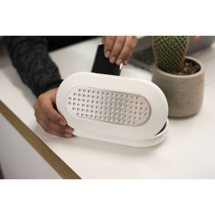 Master Lock Mini caja fuerte portátil con cable de seguridad, Blanco