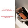 Master Lock Mini caja fuerte portátil con cable de seguridad, Blanco