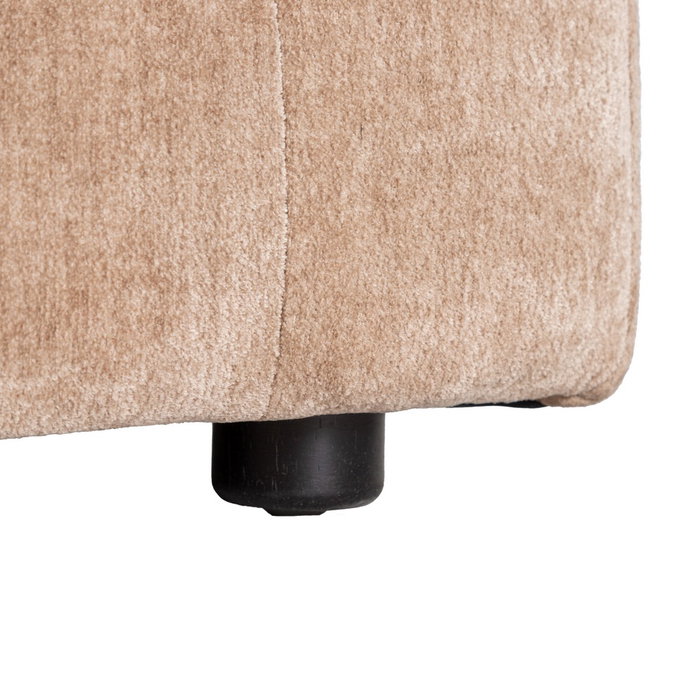 Sofá 3 Plazas Taupe Tejido-Madera 210 X 96 X 86 cm Sofá 3 Plazas Taupe Tejido-Madera 210 X 96 X 86 cm