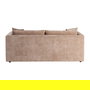 Sofá 3 Plazas Taupe Tejido-Madera 210 X 96 X 86 cm