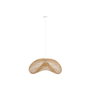 DKD Home Decor Lámpara de Techo de Ratán y Hierro Marrón Natural 80x56x35 cm
