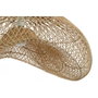 DKD Home Decor Lámpara de Techo de Ratán y Hierro Marrón Natural 80x56x35 cm