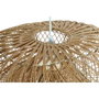 DKD Home Decor Lámpara de Techo de Ratán y Hierro Marrón Natural 80x56x35 cm