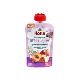 HOLLE Smoothie Berry Puppy Manzana-Melocotón 8 Meses 100g
