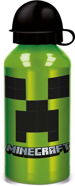 Stor Botella de Aluminio Minecraft Creeper Green 400 ml Stor Botella de Aluminio Minecraft Creeper Green 400 ml