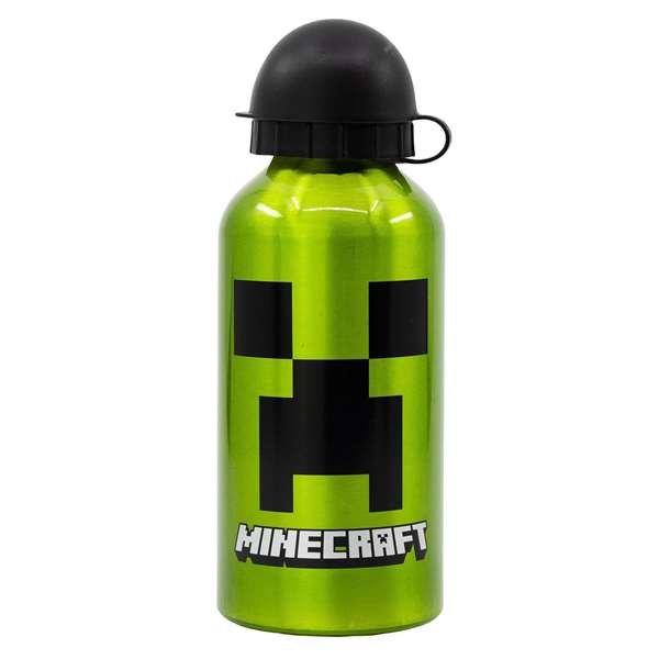 Stor Botella de Aluminio Minecraft Creeper Green 400 ml Stor Botella de Aluminio Minecraft Creeper Green 400 ml