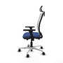 PIQUERAS Y CRESPO Silla de oficina Haches Azul marino y Blanco