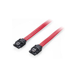 EQUIP 111901 Cable SATA III 6Gbps de 1 metro con clip metálico, color rojo