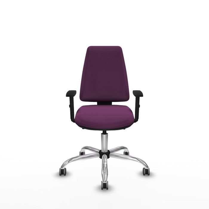 PIQUERAS Y CRESPO Silla de oficina Elche Morada con mecanismo Asincro