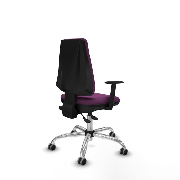 PIQUERAS Y CRESPO Silla de oficina Elche Morada con mecanismo Asincro