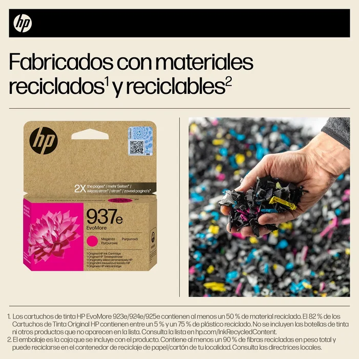 HP 937e EvoMore Cartucho de Tinta Magenta