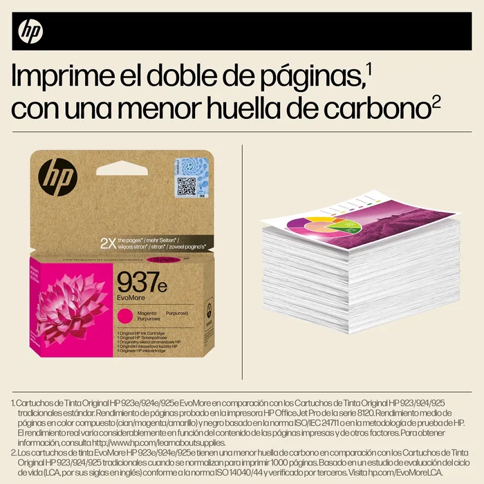 HP 937e EvoMore Cartucho de Tinta Magenta