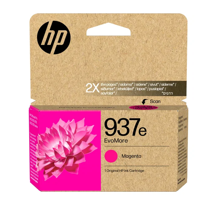 HP 937e EvoMore Cartucho de Tinta Magenta