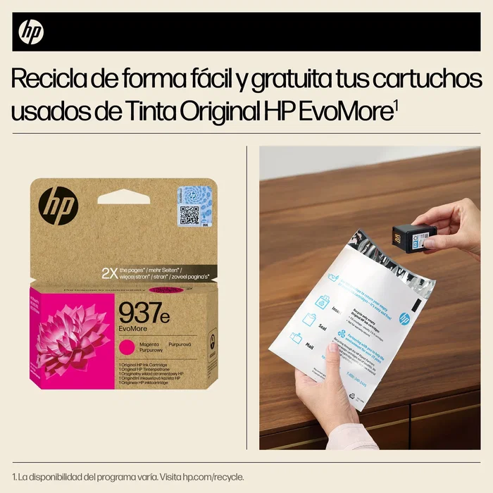HP 937e EvoMore Cartucho de Tinta Magenta
