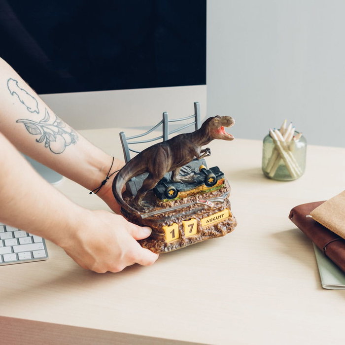 Jurassic Park Calendario perpetuo 3D