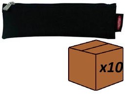 SAFTA Pack de 10 Portatodos Estrechos Negro Básicos